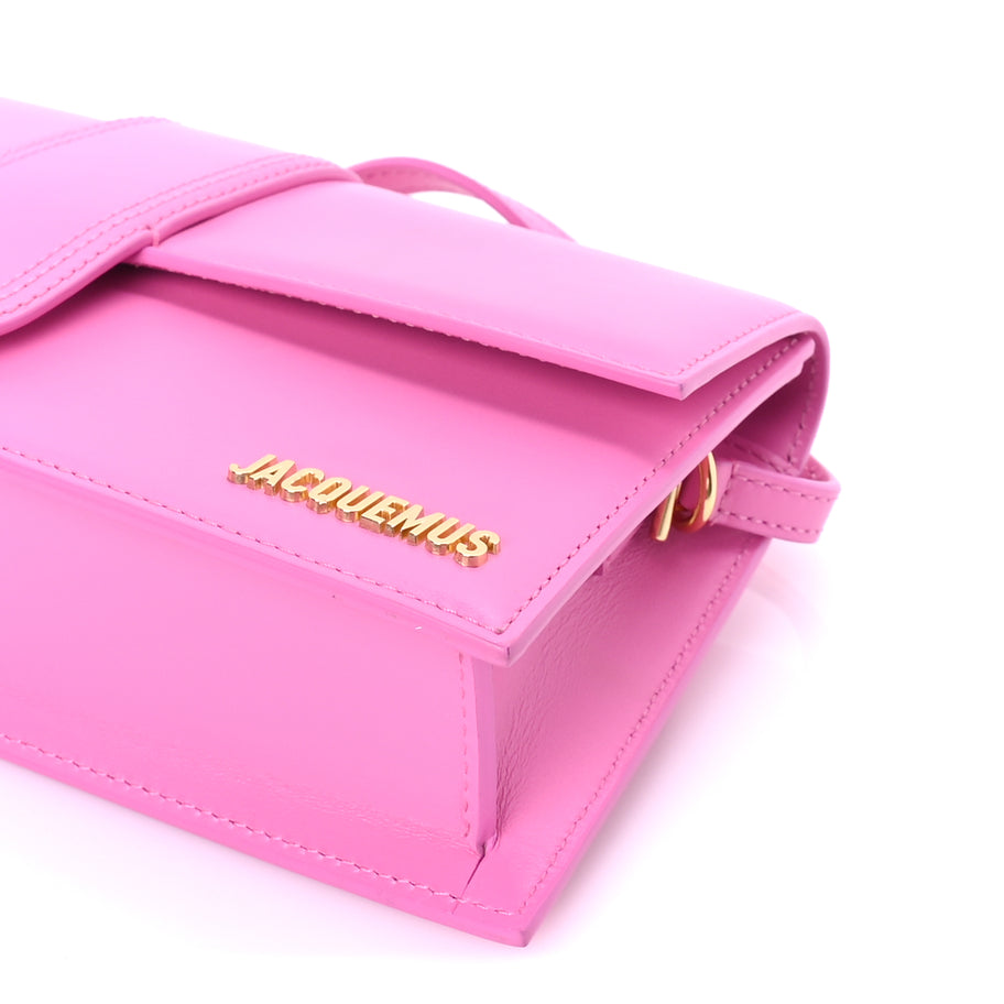 Jacquemus Smooth Calfskin Le Bambino Long Flap  Pink Image 8