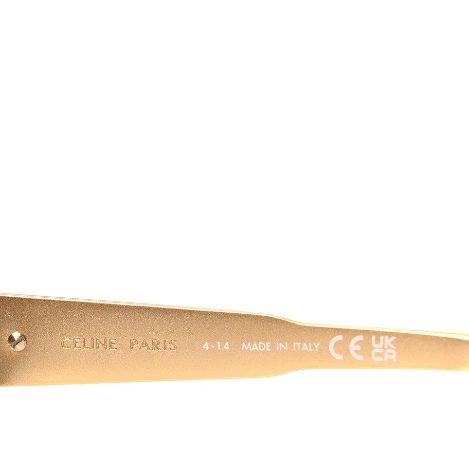 Celine Metal Triomphe 01 Sunglasses CL40235U Gold Green Image 5