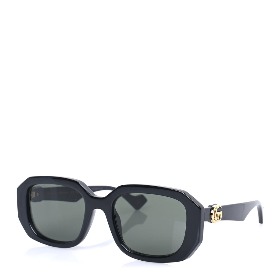 Gucci Acetate Rectangle Frame GG Generation Sunglasses GG1535S Black Image 1
