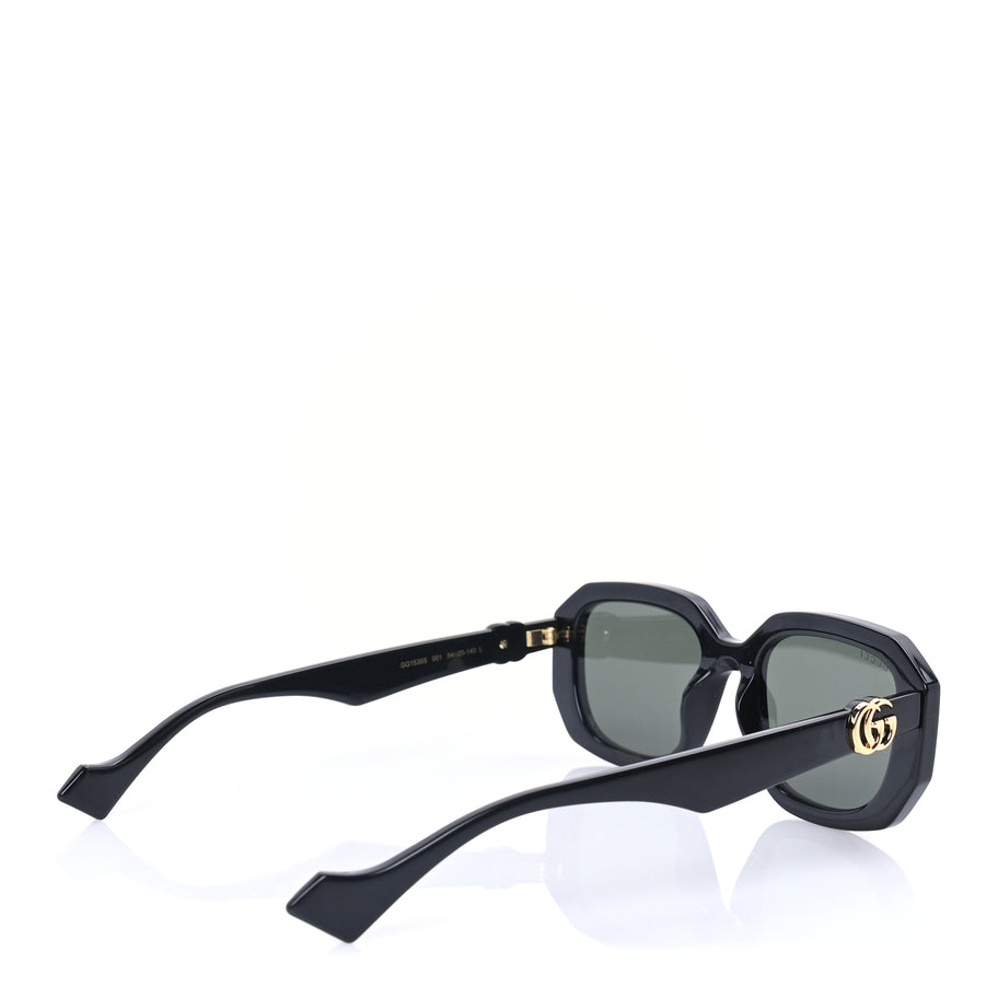 Gucci Acetate Rectangle Frame GG Generation Sunglasses GG1535S Black Image 3