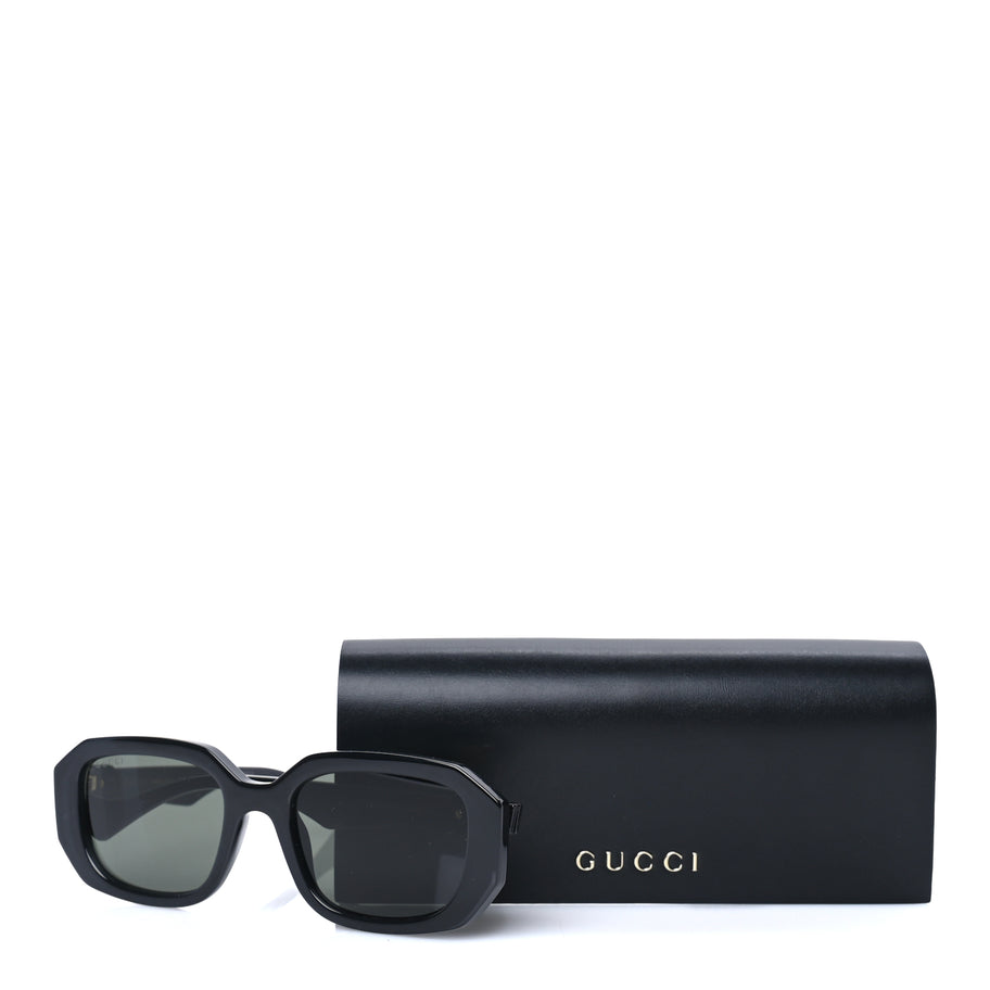 Gucci Acetate Rectangle Frame GG Generation Sunglasses GG1535S Black Image 7