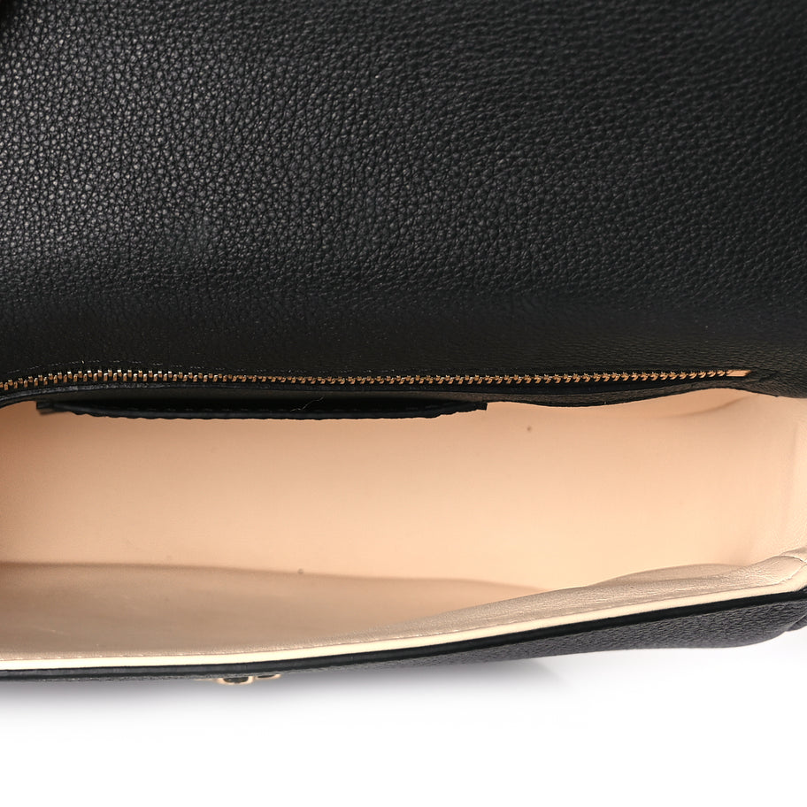 Louis Vuitton Grained Calfskin LV Pont 9 Soft MM Black Image 4