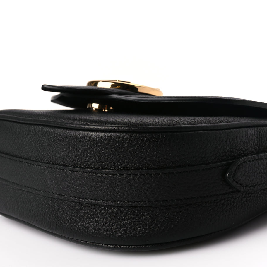 Louis Vuitton Grained Calfskin LV Pont 9 Soft MM Black Image 8