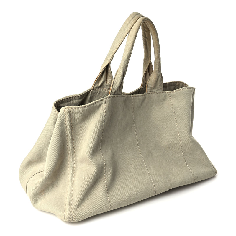  Prada Canvas Canapa Logo Tote Corda
