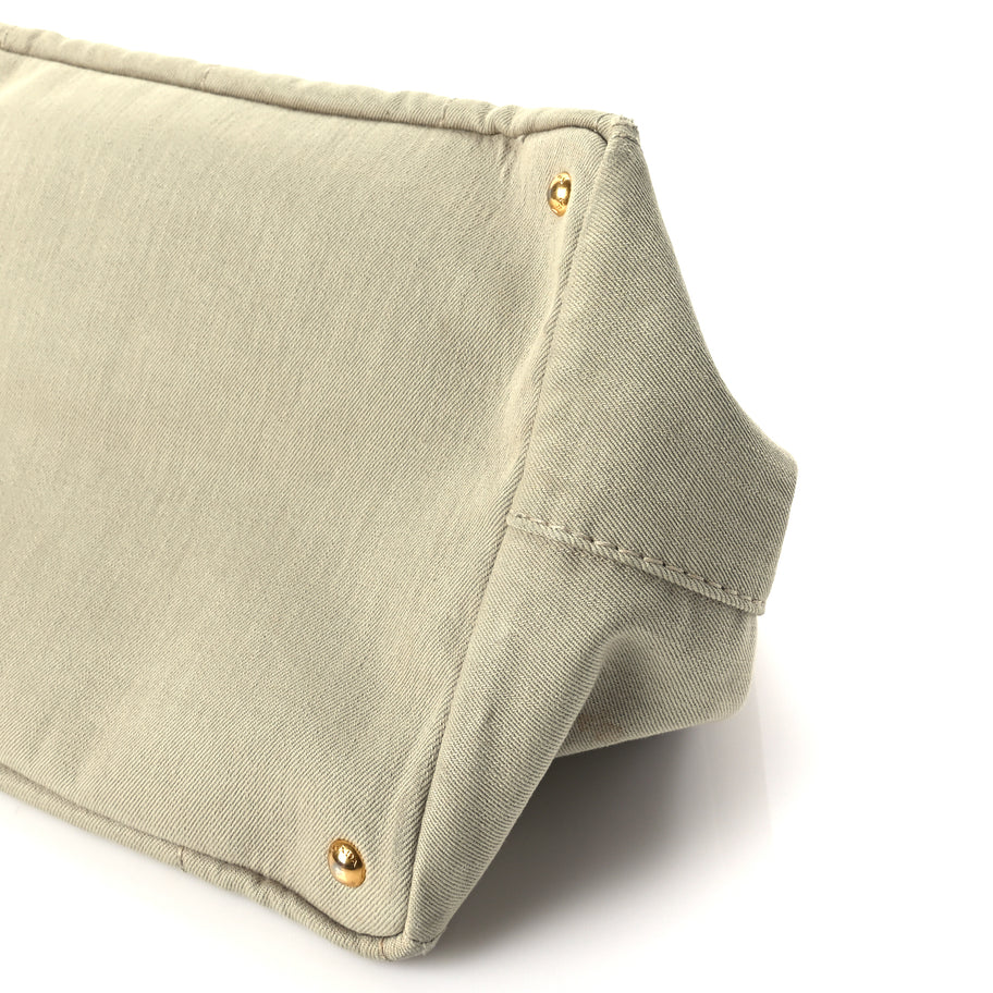 Prada Canvas Canapa Logo Tote Corda Image 8
