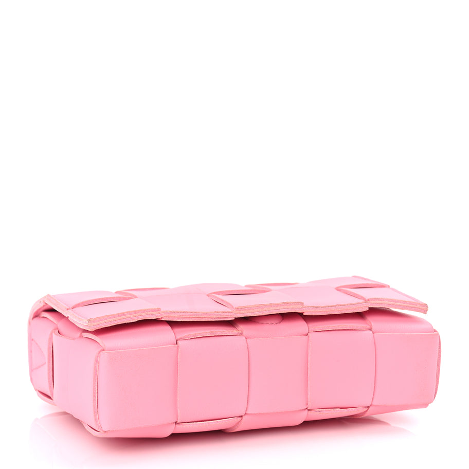 Bottega Veneta Lambskin Maxi Intreccio Small Cassette Crossbody Bag Ribbon Image 3