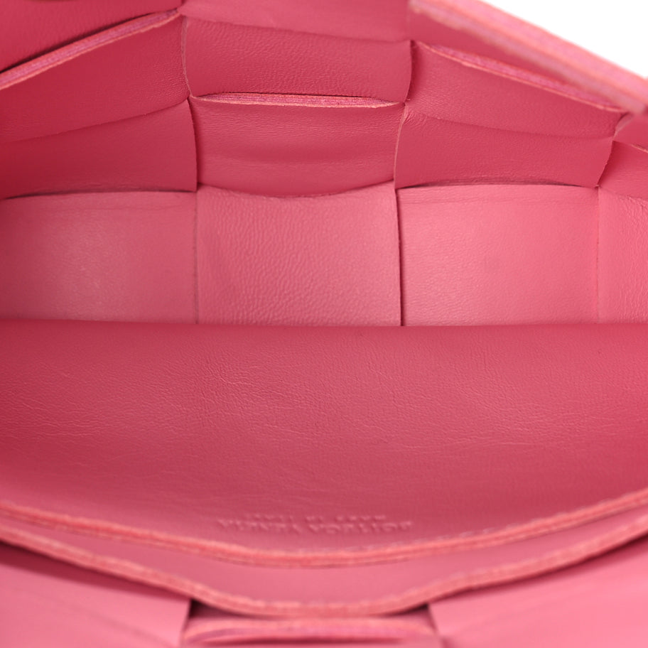 Bottega Veneta Lambskin Maxi Intreccio Small Cassette Crossbody Bag Ribbon Image 4