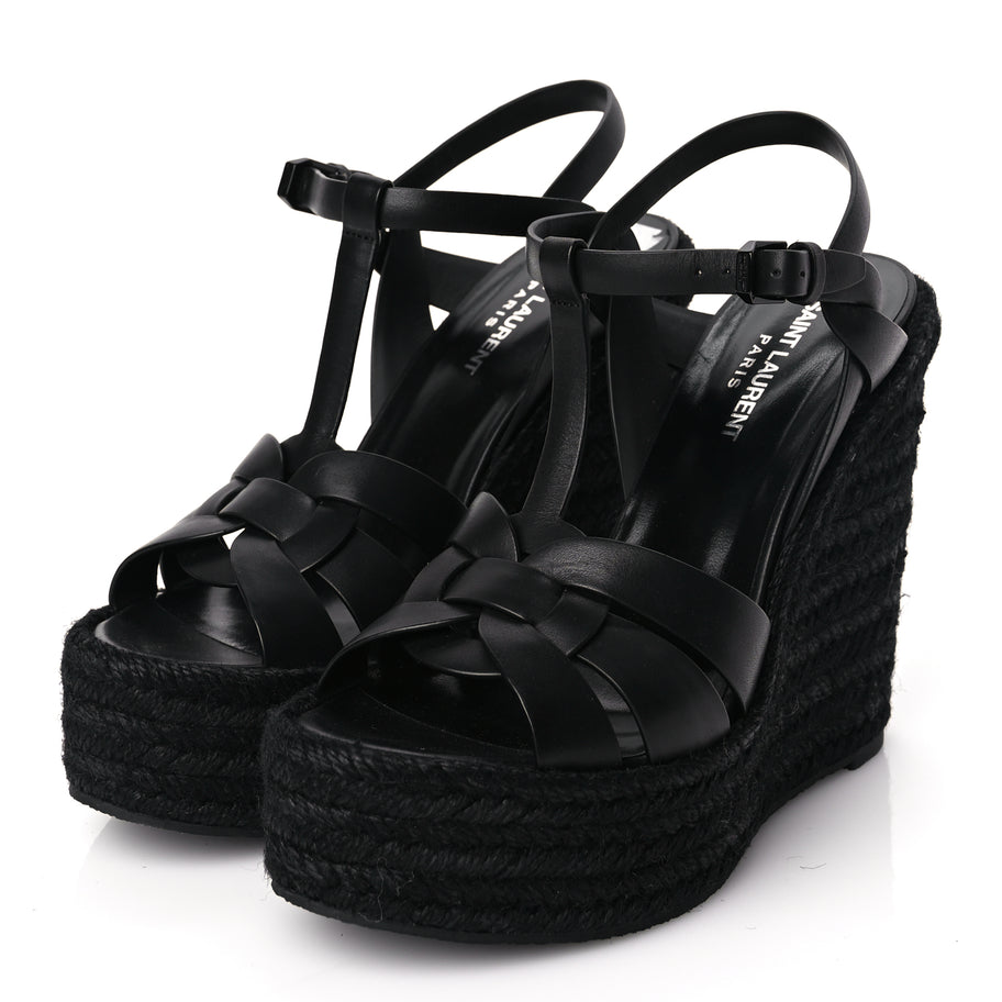Saint Laurent Tribute Espadrille Wedge Heels Image 4