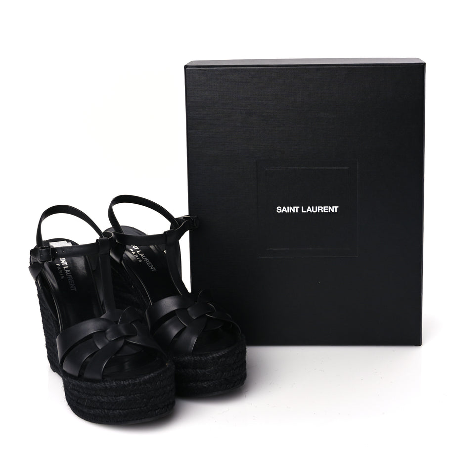 Saint Laurent Tribute Espadrille Wedge Heels Image 8