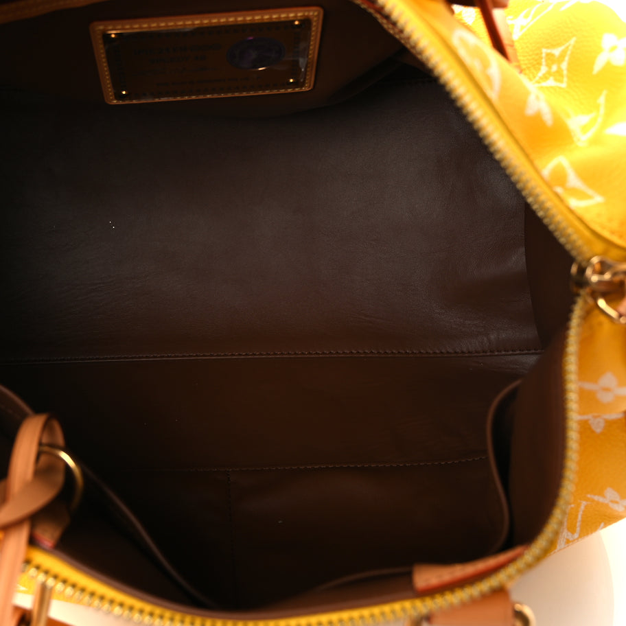 Louis Vuitton Calfskin Monogram Speedy P9 Bandouliere 40 Jaune Mat Image 5