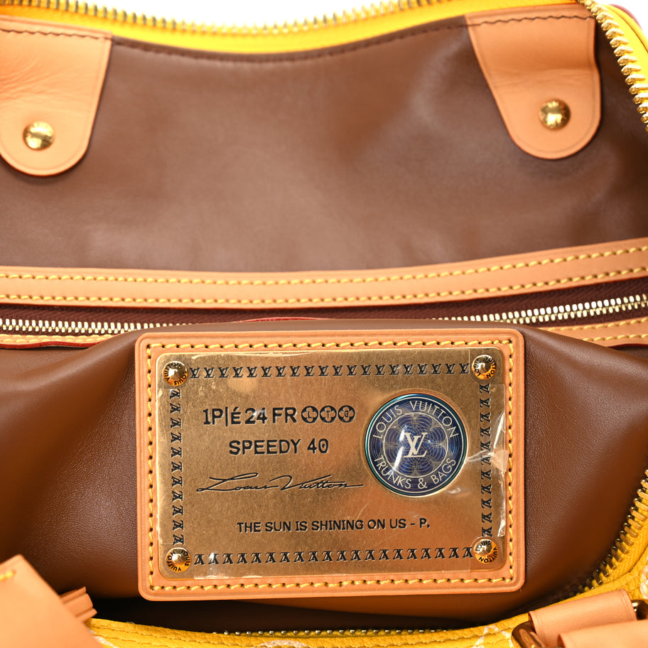 Louis Vuitton Calfskin Monogram Speedy P9 Bandouliere 40 Jaune Mat Image 6