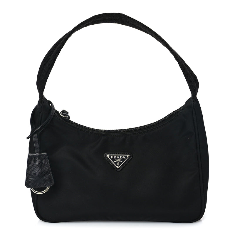  Prada Tessuto Nylon Mini Re-Edition 2000 Bag Black
