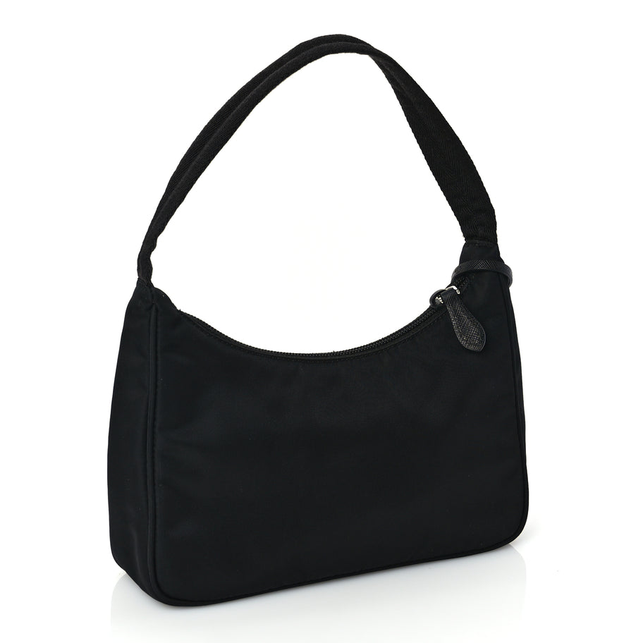 Prada Tessuto Nylon Mini Re-Edition 2000 Bag Black Image 2