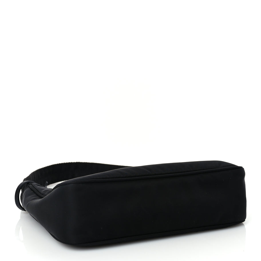 Prada Tessuto Nylon Mini Re-Edition 2000 Bag Black Image 3