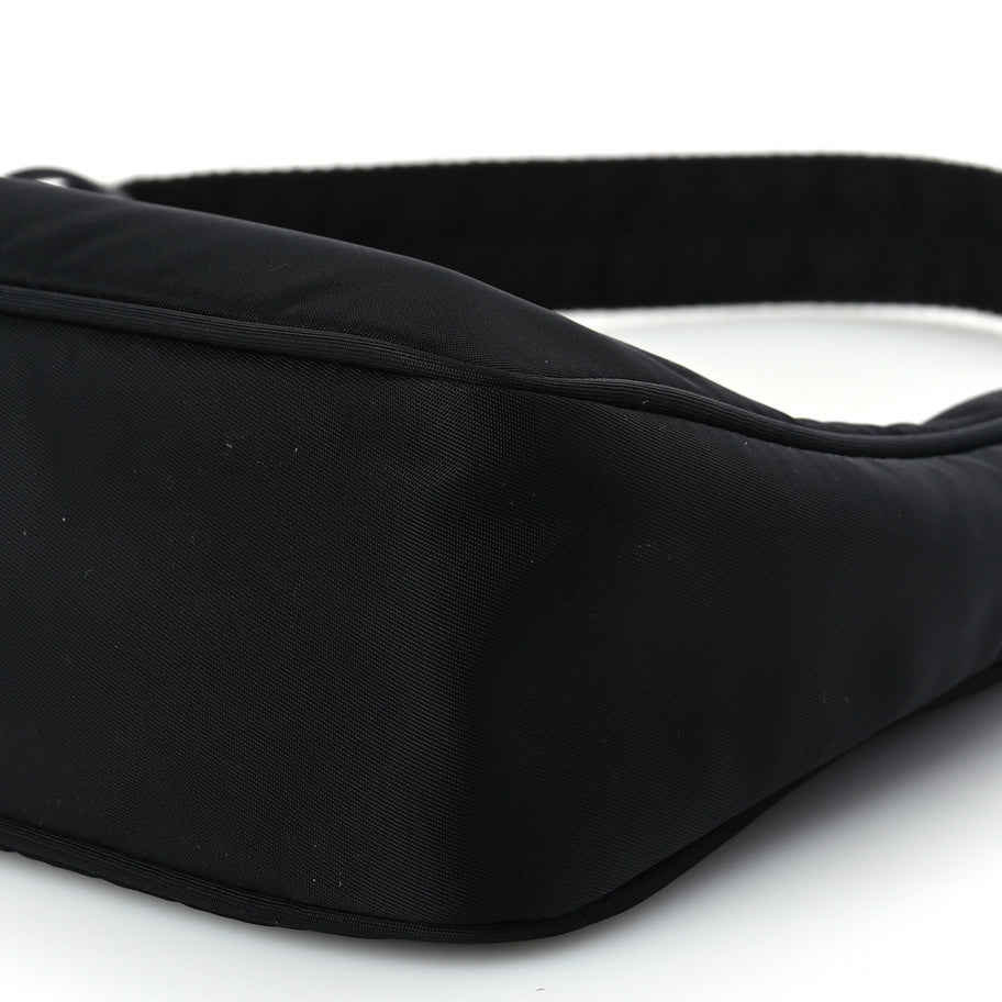Prada Tessuto Nylon Mini Re-Edition 2000 Bag Black Image 8