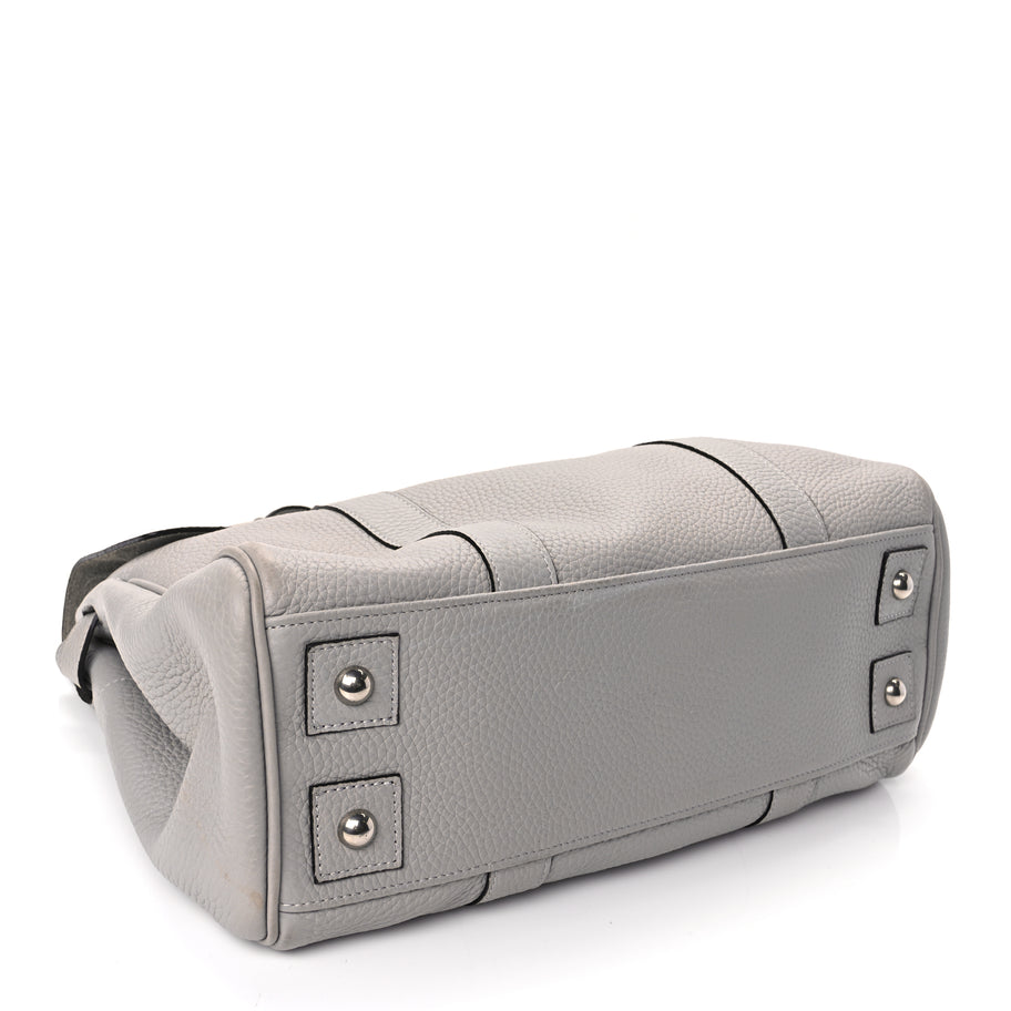 Mulberry Small Classic Grain Bayswater Pale Grey Image 4