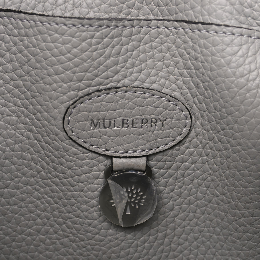 Mulberry Small Classic Grain Bayswater Pale Grey Image 9