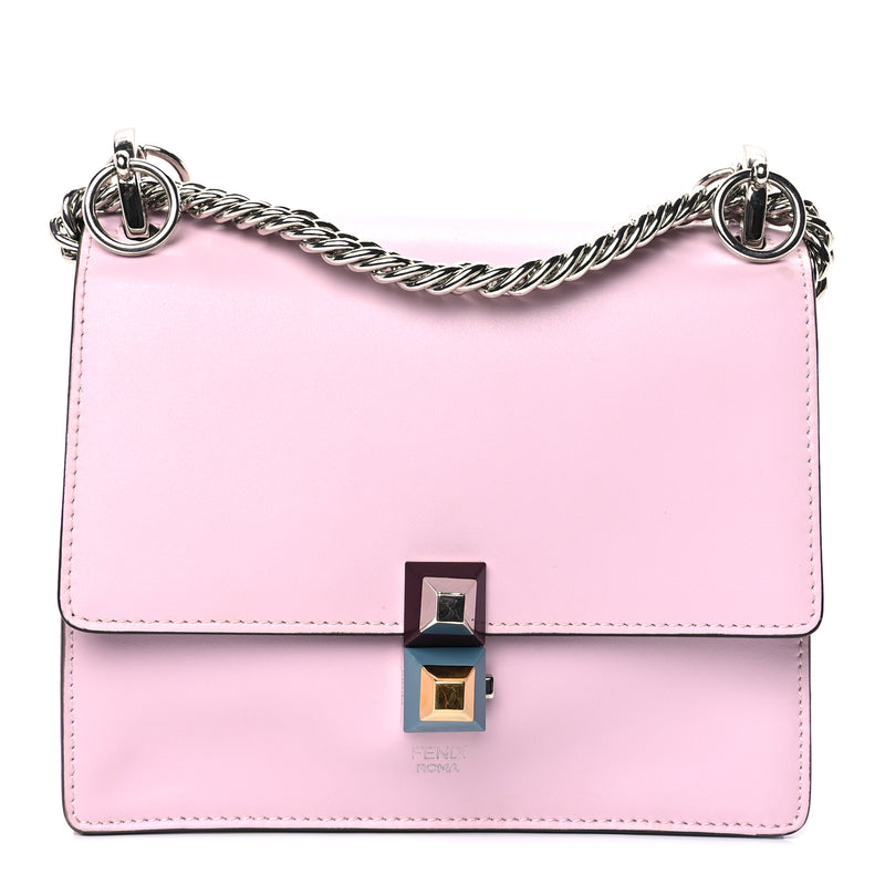  Fendi Vitello Liberty Studded Small Kan I Shoulder Bag   Peonia Multicolor
