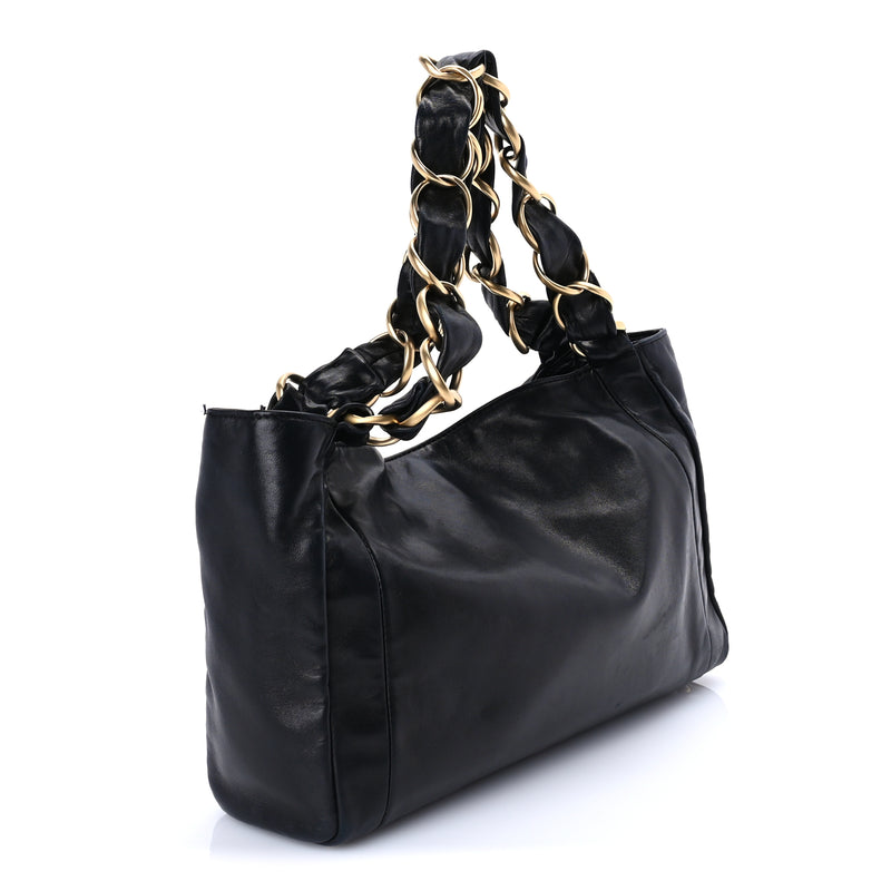 Chanel Lambskin Small Olsen Shoulder Bag Black
