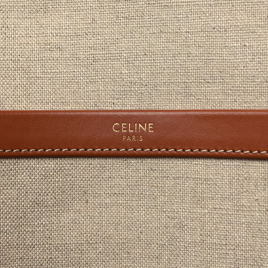 Celine Jacquard Striped Large Cabas Multicolor Image 5