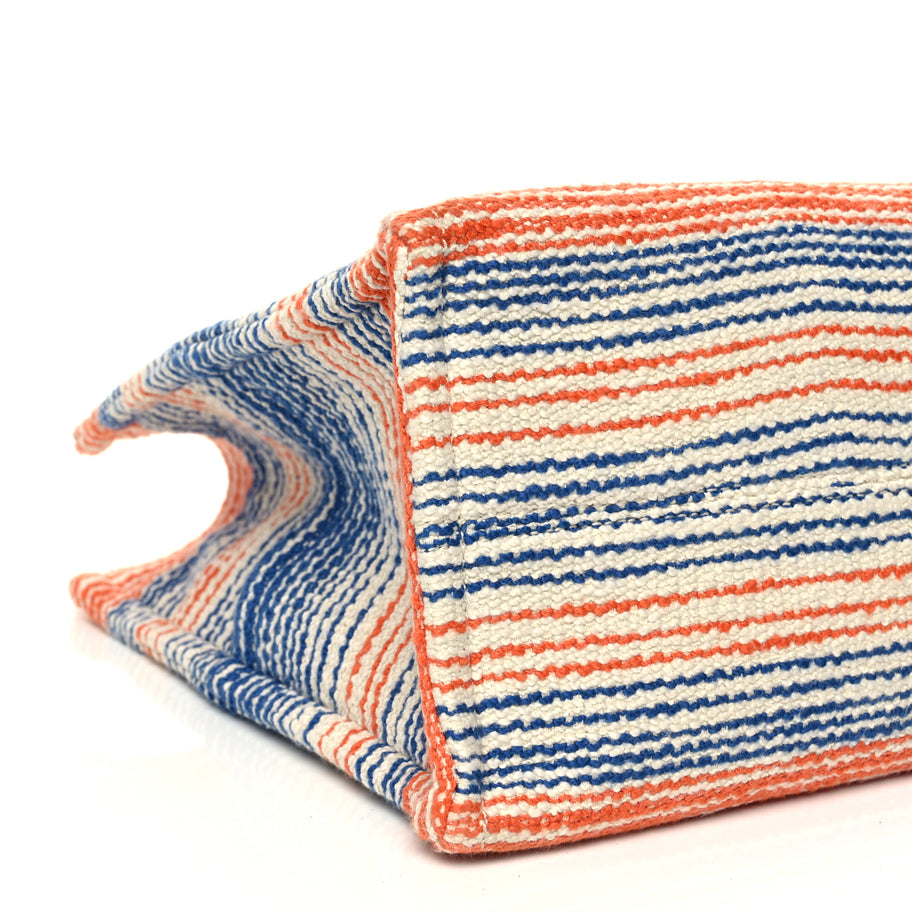 Celine Jacquard Striped Large Cabas Multicolor Image 8