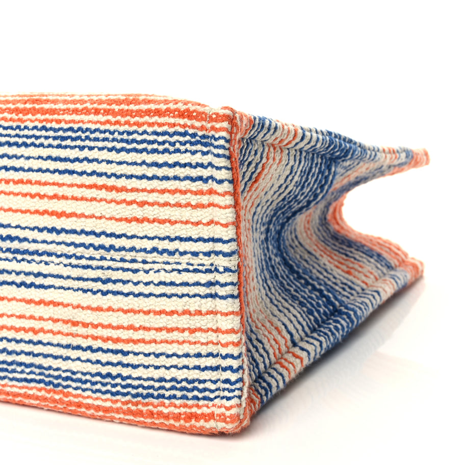 Celine Jacquard Striped Large Cabas Multicolor Image 9