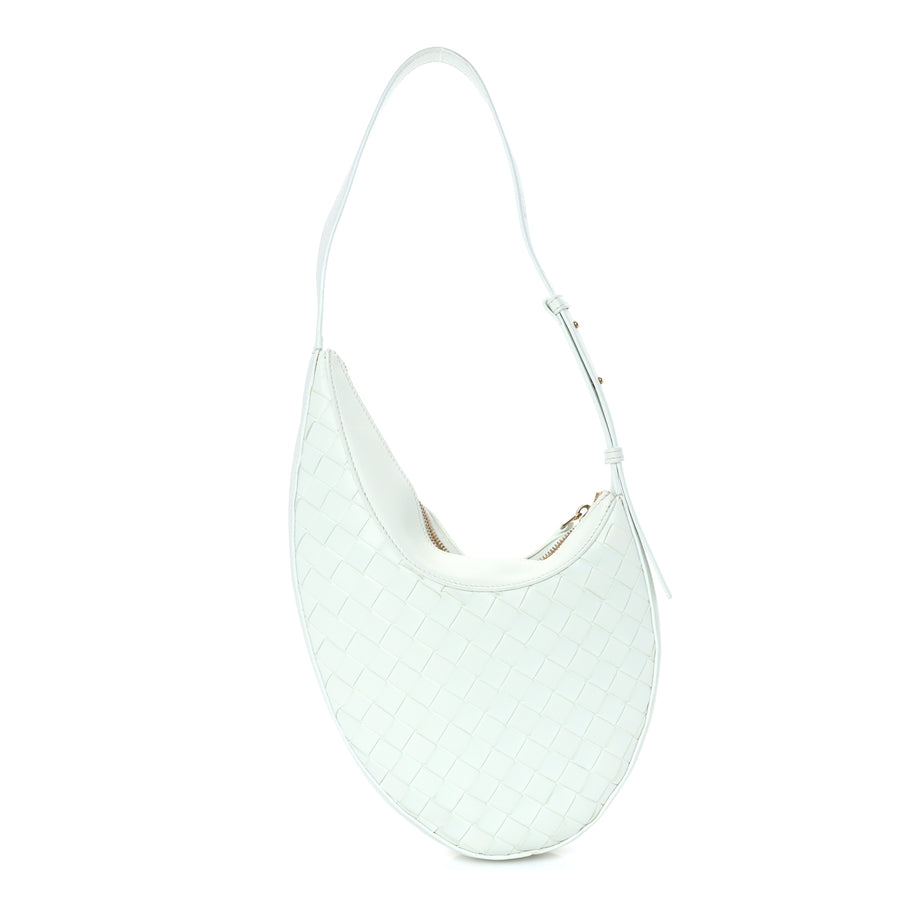 Bottega Veneta Nappa Intrecciato Small Drop Shoulder Bag  Glacier Image 1