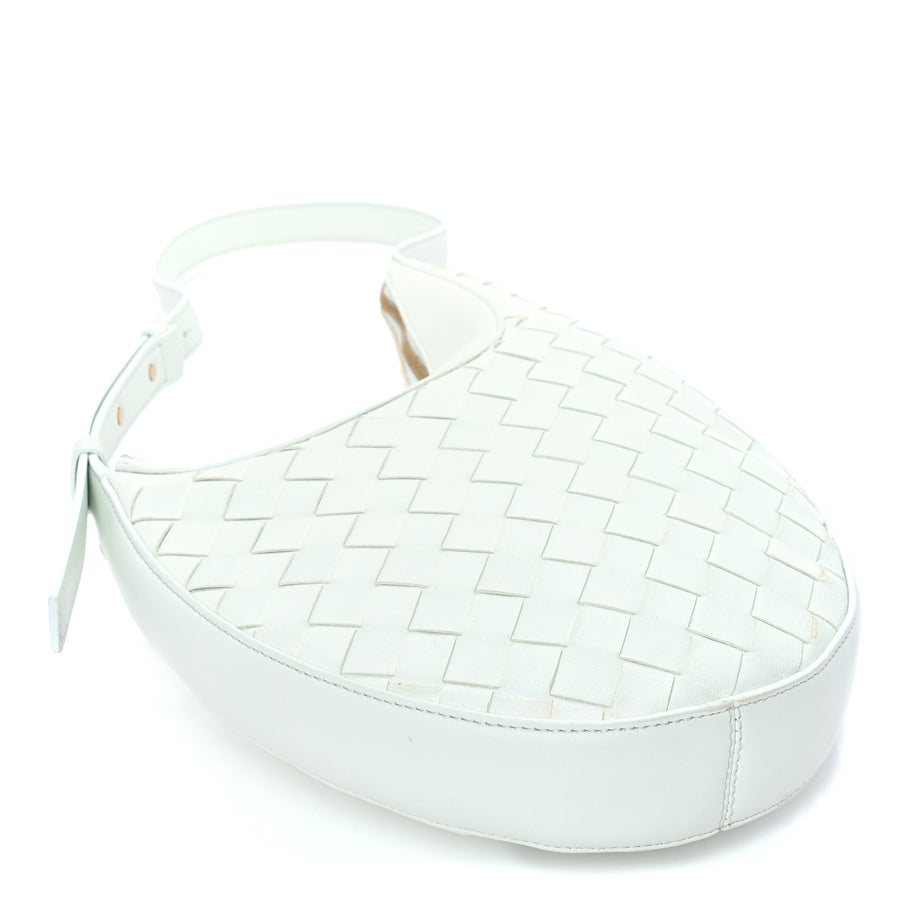 Bottega Veneta Nappa Intrecciato Small Drop Shoulder Bag  Glacier Image 3