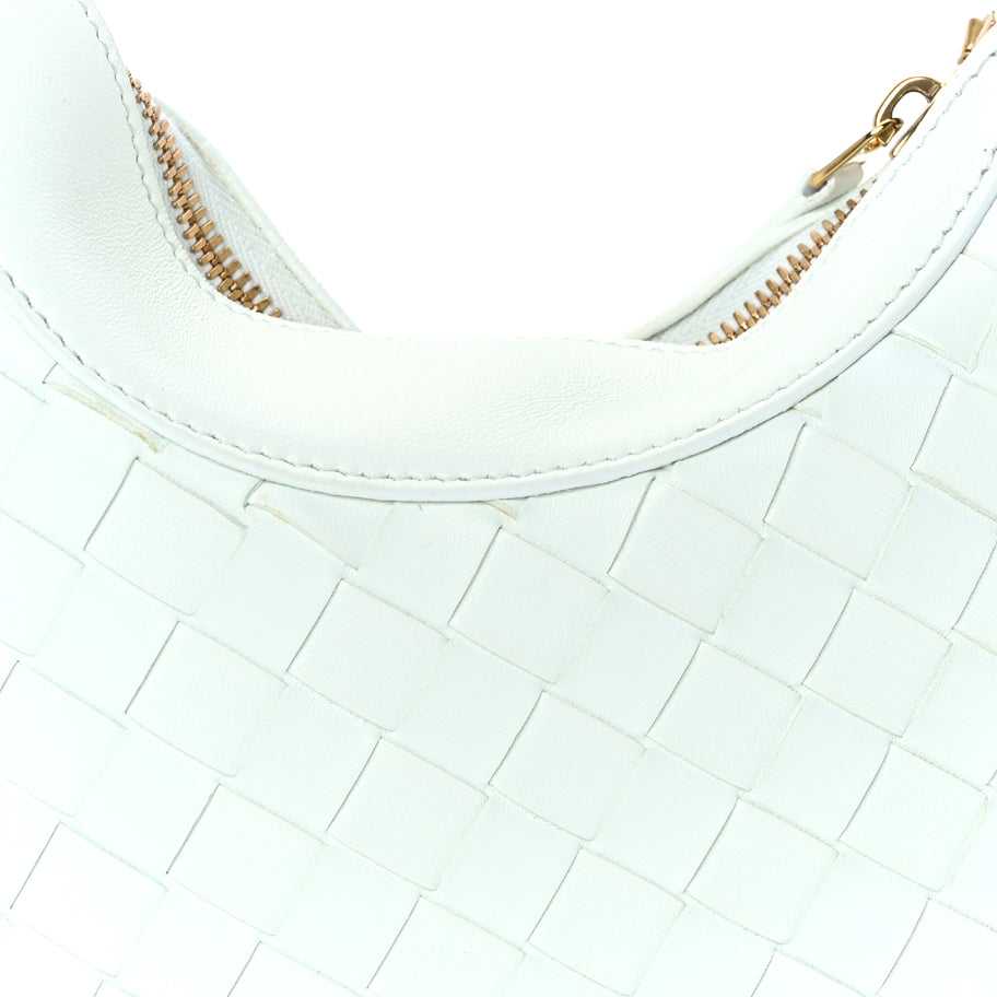 Bottega Veneta Nappa Intrecciato Small Drop Shoulder Bag  Glacier Image 6