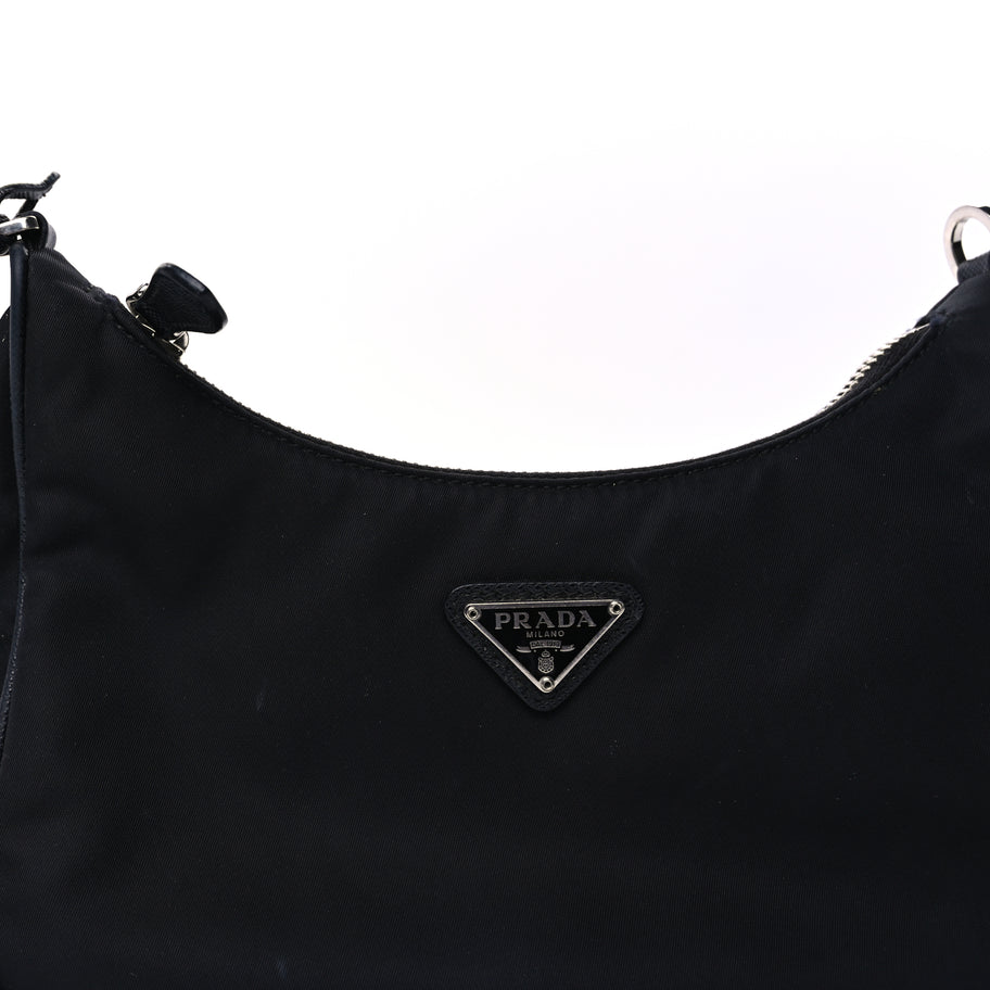 Prada Nylon Re-Edition 2005 Shoulder Bag Black Image 6