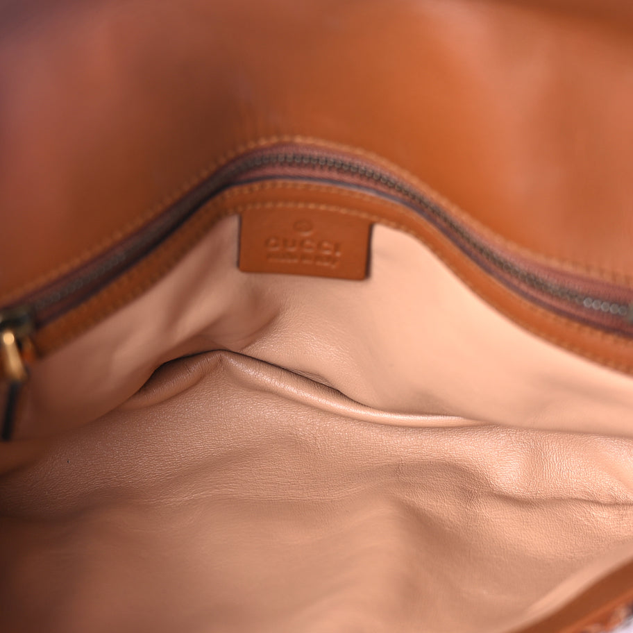 Gucci Snakeskin Matelasse Small GG Marmont Shoulder Bag Brown Image 13