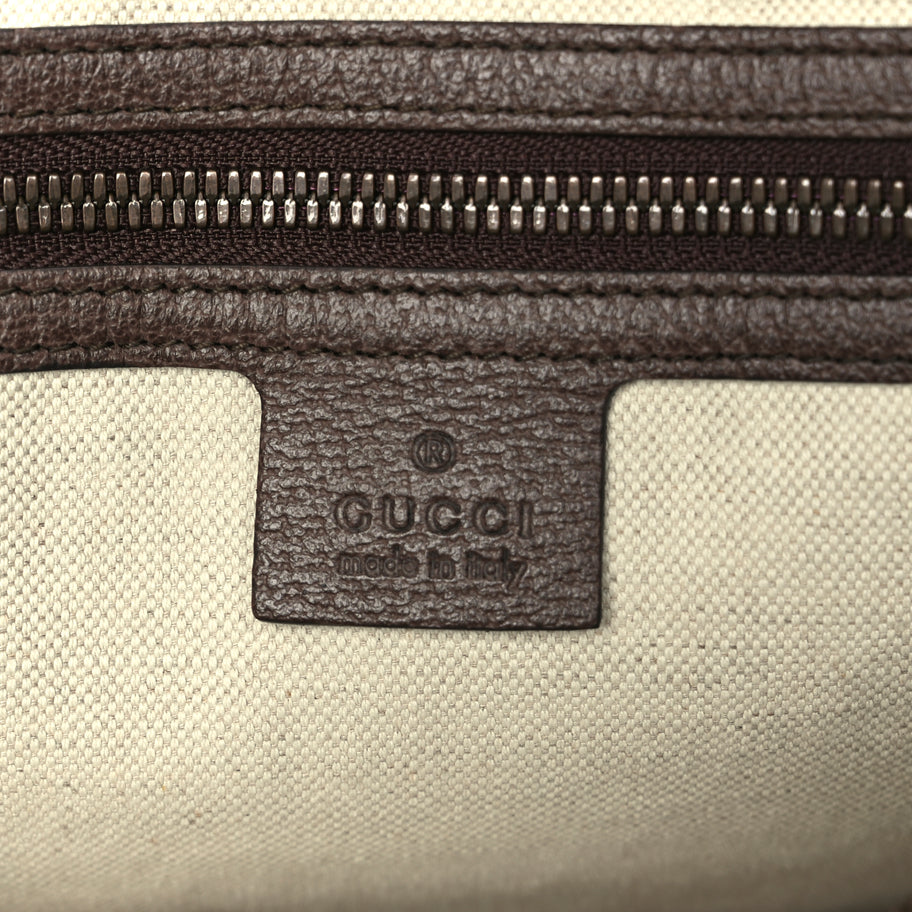 Gucci Soft GG Supreme Monogram Web Neo Vintage Duffle Bag Beige New Acero Crop Image 5