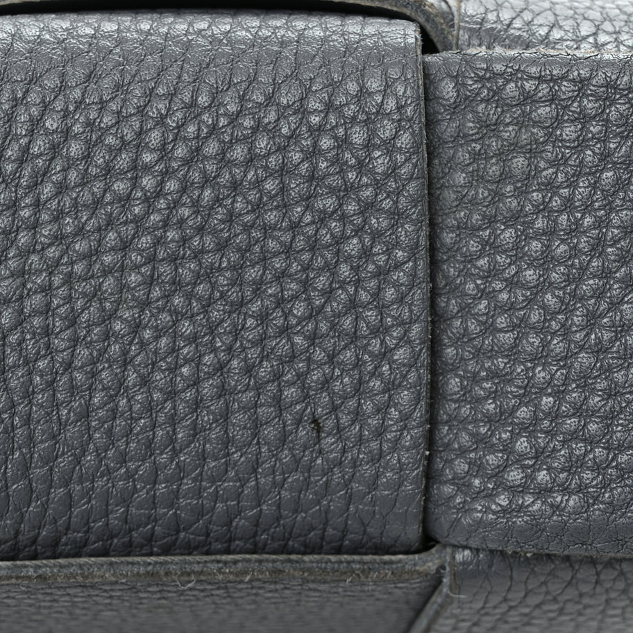 Bottega Veneta Grained Calfskin Maxi Intrecciato Cassette Crossbody Bag Thunder Image 11