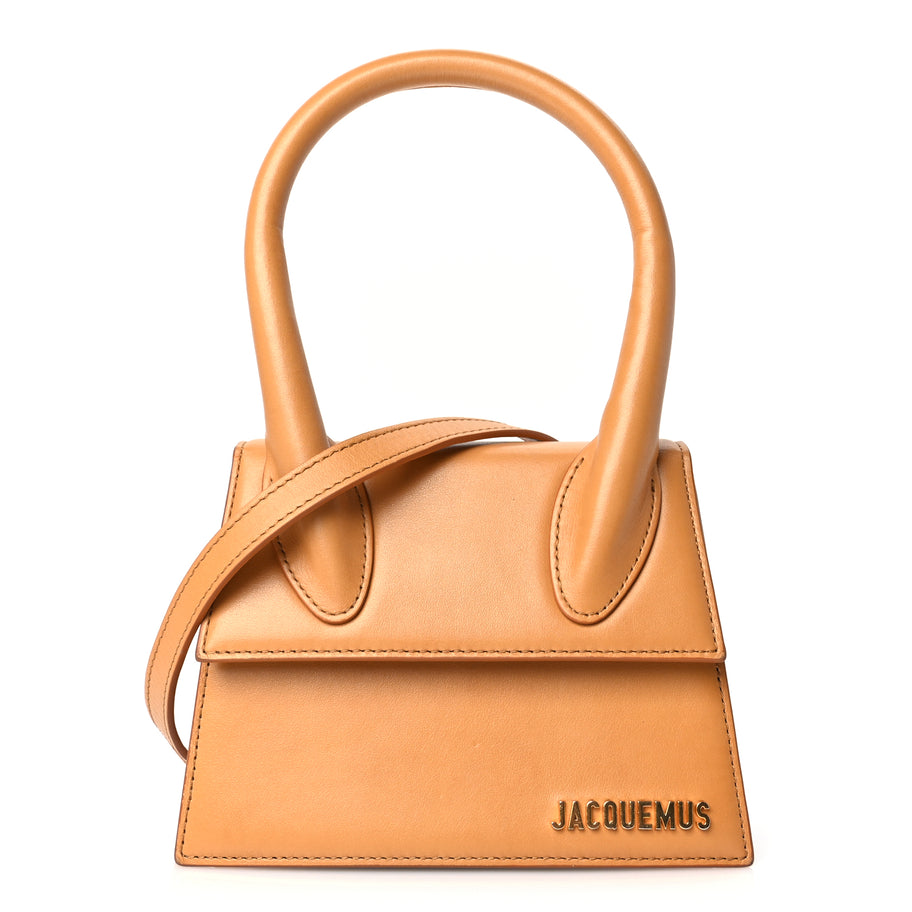 Jacquemus Smooth Calfskin Le Chiquito Moyen Beige Image 1