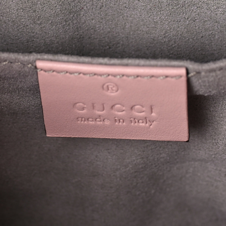 Gucci Calfskin Matelasse GG Marmont Backpack Porcelain Rose Image 5
