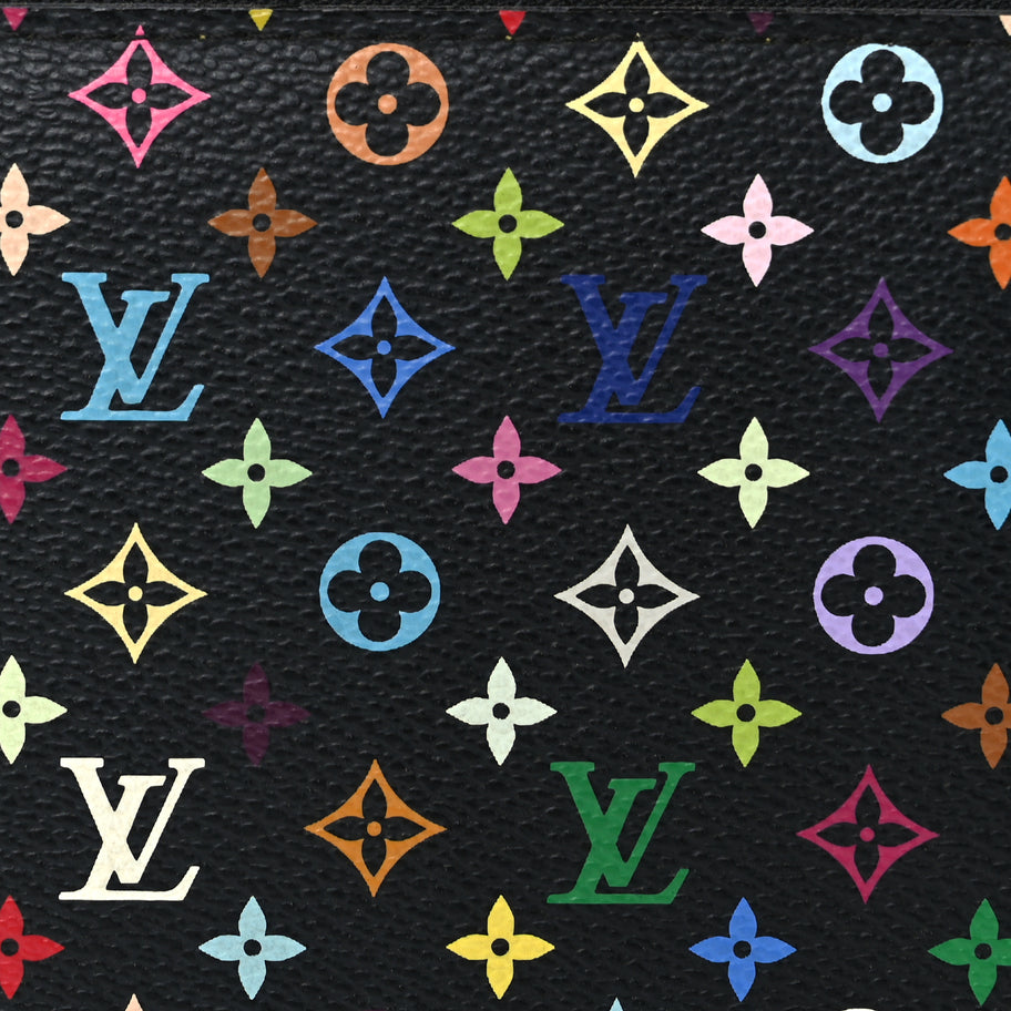 Louis Vuitton Monogram Multicolour Zippy Wallet Black Image 7
