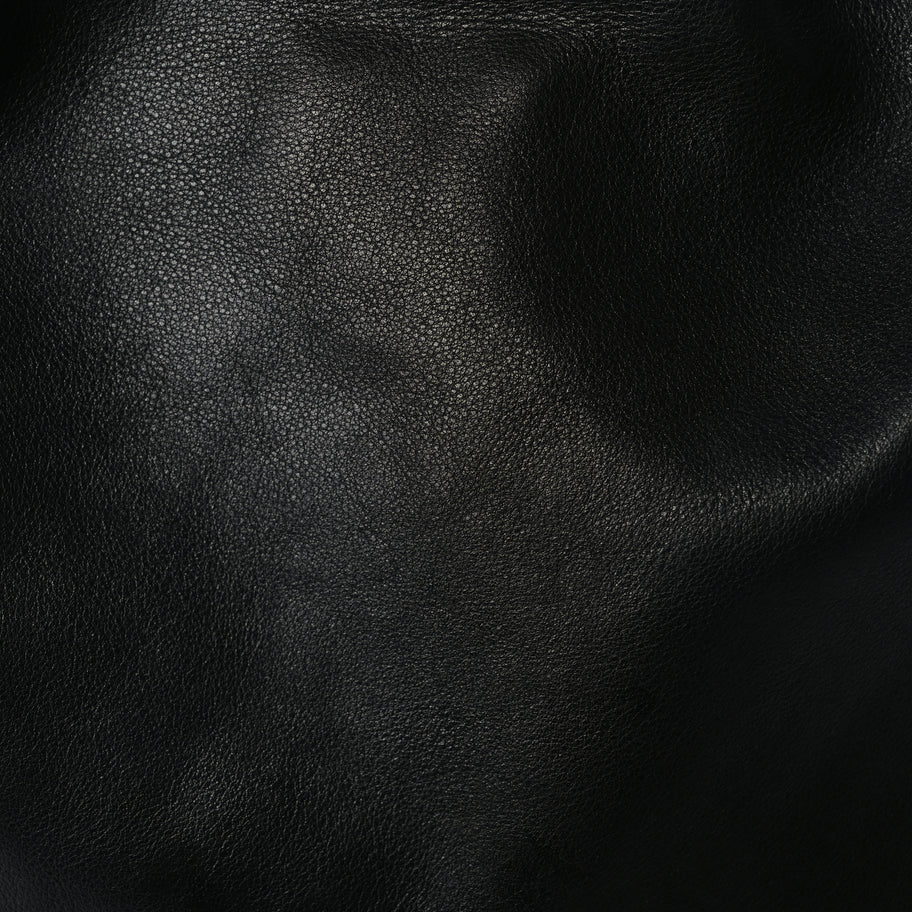 Gucci Calfskin Bamboo Shoulder Bag Black Image 7