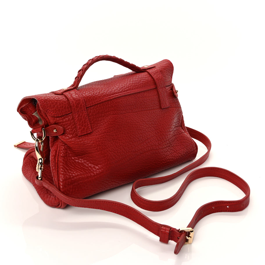 Mulberry Shrunken Calfskin Medium Alexa Poppy Red Image 2