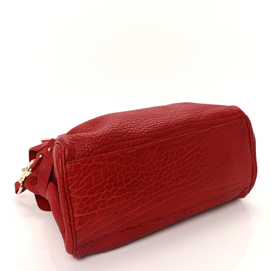 Mulberry Shrunken Calfskin Medium Alexa Poppy Red Image 3