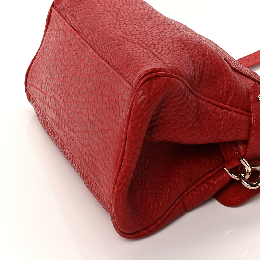 Mulberry Shrunken Calfskin Medium Alexa Poppy Red Image 8