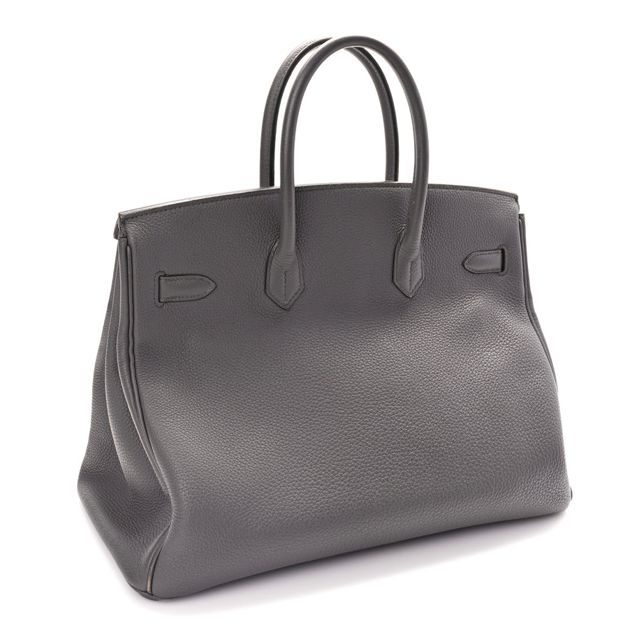 Hermes Togo Birkin 35 Etain Image 2
