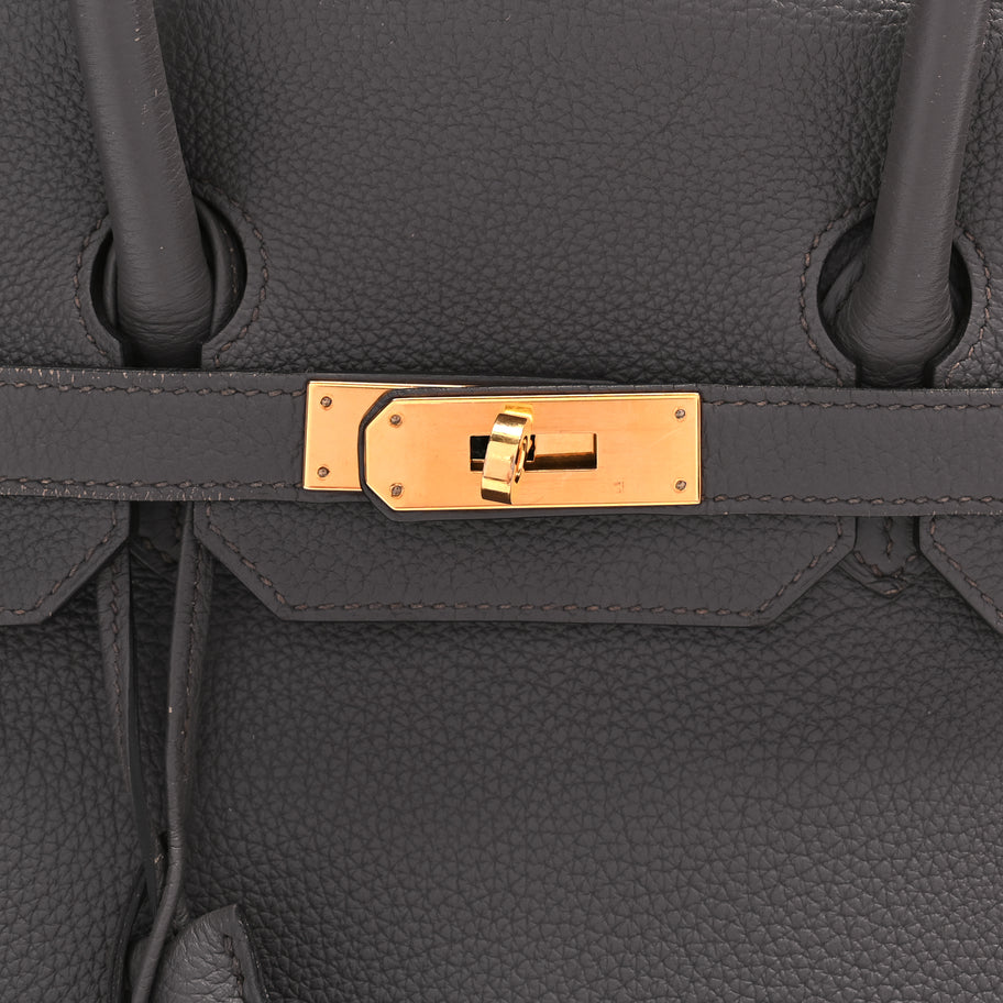 Hermes Togo Birkin 35 Etain Image 7