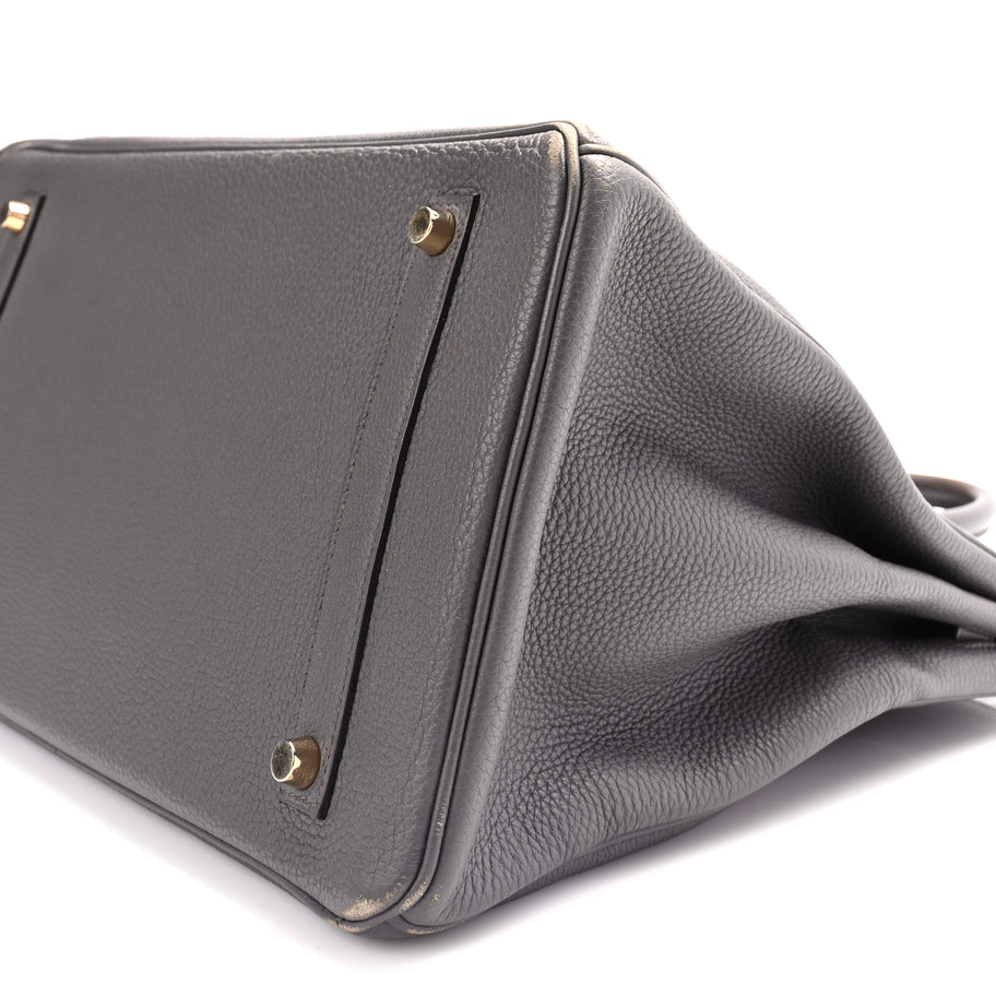 Hermes Togo Birkin 35 Etain Image 9