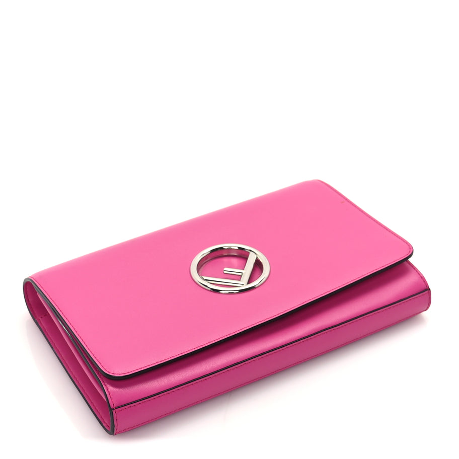 Fendi Vitello Liberty Lucido F is Fendi Wallet on Chain Fuschia Image 3