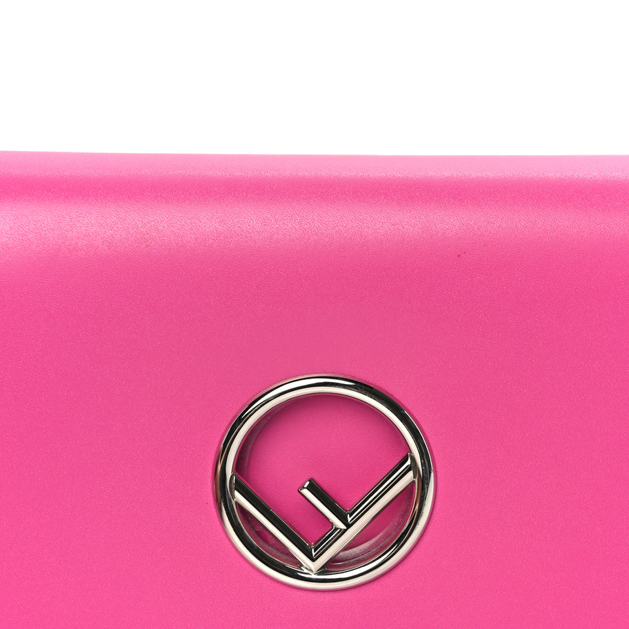 Fendi Vitello Liberty Lucido F is Fendi Wallet on Chain Fuschia Image 6