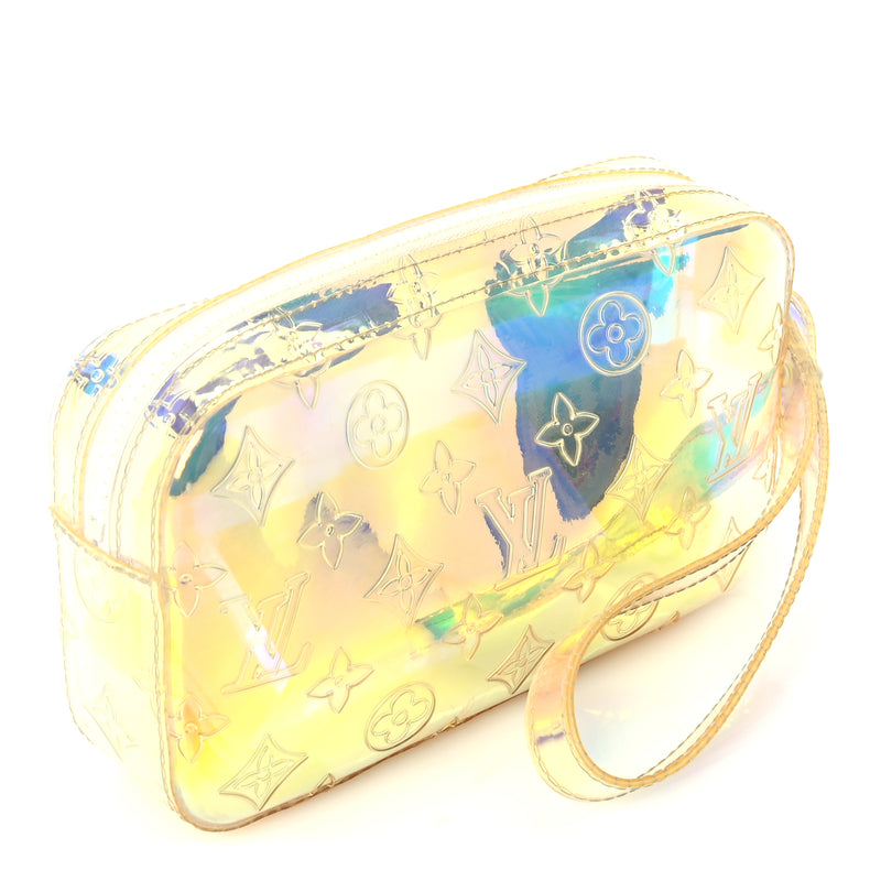  Louis Vuitton PVC Monogram Pochette Volga  Iridescent Prism