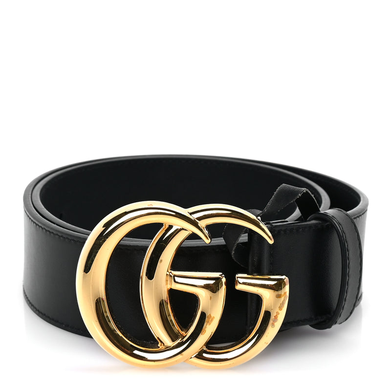  Gucci Calfskin Double G 40mm Belt 75 30 Black