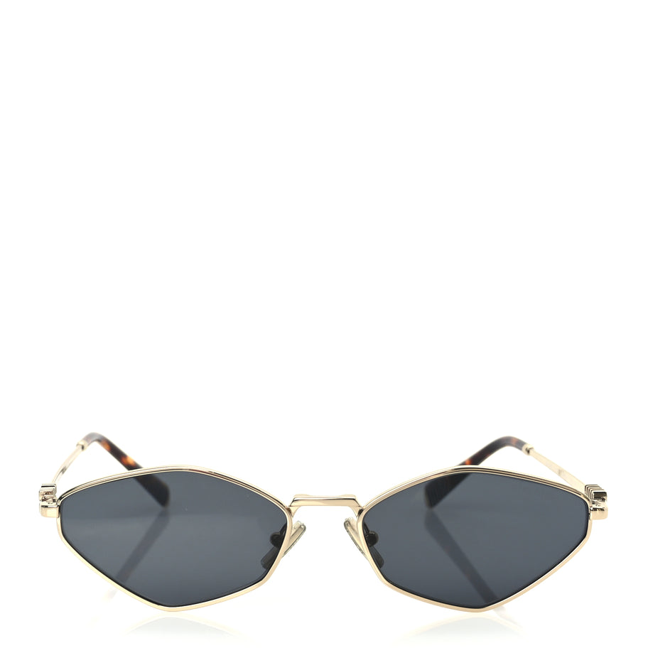 Miu Miu Metal Sunglasses MU 56ZS Gold Grey Image 2