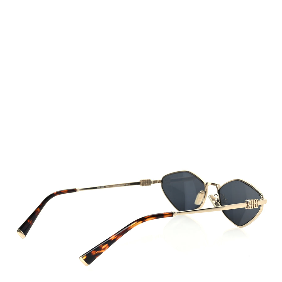 Miu Miu Metal Sunglasses MU 56ZS Gold Grey Image 4