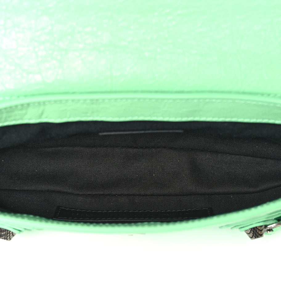 Balenciaga Agneau Arena Le Cagole Sling Bag XS Green Image 4